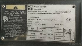 Vysokozdvižný vozík - Hyster H 2.50 XM s chápadlom CASCADE - 7
