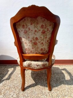 Sedací souprava, sofa, 2 křesla, stolek, baroko - 7