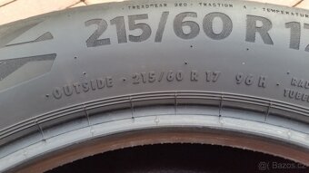 Letní pneumatiky CONTINENTAL 215/60 R17 4x5,5mm r.v. 2022 - 7