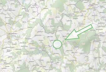Lesní pozemek 5Kč/m2 k.ú. Velký Ježov 3.724m2 - 7