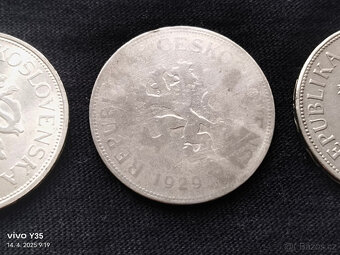 3x 5 kč 1928, 29, 38 Československo - 7