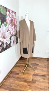 Luxusní objemný vlněno kašmírový kardigan Riani PC 12.900 - 7