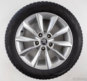 Škoda Octavia - Originání 16" alu kola - Zimní pneu - 7