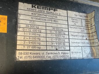 Sklápěcí návěs Kempf 51 m3 - 7