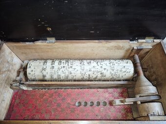 Velký starožitný žebrácký jazýčkový flašinet, 19 st. - 7