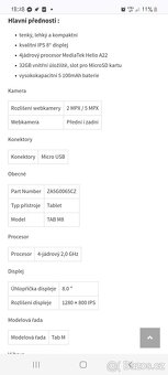 Tablet Lenovo Tab M8 8 " HD 2GB, 32GB, iron Grey - 7