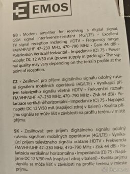DVB- T/T2 pokojová anténa - Tunner - 7