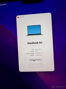 Macbook Air 13" M2 - vesmírně šedá, záruka, nový stav - 7