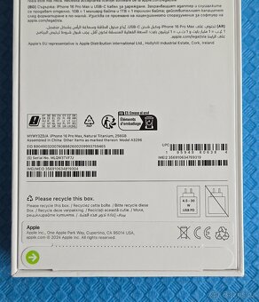 iPhone 16 Pro Max 256GB Natur NOVÝ NEROZBALENÝ - 7
