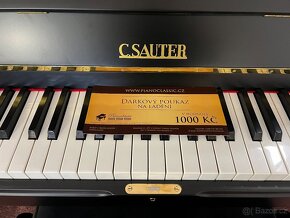 Německé pianino C.Sauter po opravě, se zárukou, PRODÁNO. - 7