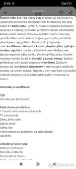 Šicí stroj Singer - 7