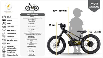 Elektrické odrážedlo PoloVolt M-20 Extreme - NOVÉ, DPH - 7