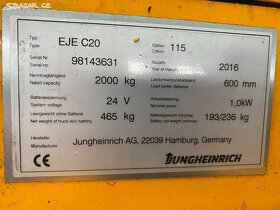 Nízkozdvižný vozík Jungheinrich, 1025mth, ROK 2016 - 7