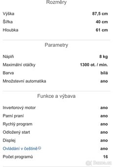 Pračka PHILCO PLDI 138 AQTL - 7