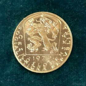 Zlatý dukát k 600.výročí úmrtí Karla IV. 1979 krásný - 7