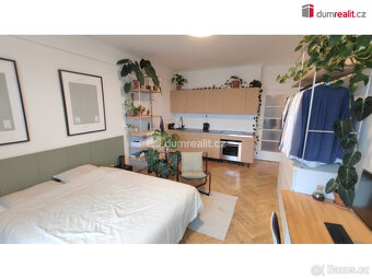 Pronájem světlého 1+kk, 32m2, 5.patro (6NP) s výtahem, atrak - 7