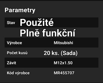 Kolové matice M12x1,5 (MR455707) - 7
