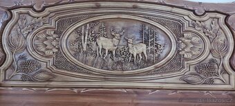 Drevená posteľ Poľovnicke motivy 180×200 vrátane ortopedický - 7