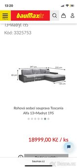Rohová sedací souprava - 7