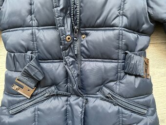 Dívčí zimní modrý kabát C&A Palomino, vel. 122 - 7