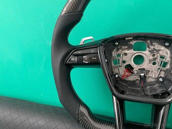 AUDI VOLANT KARBONOVY A6 A7 C8 Q8 S8 SQ8 E-TRON - 7