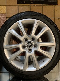 Alu kola Škoda R17 5X112 ZÁNOVNÍ LETNÍ PNEU 225/45 R17 ZENIT - 7