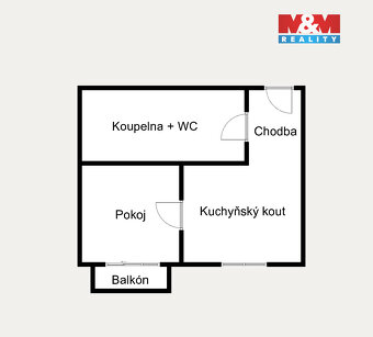 Pronájem bytu 1+1, 37 m², Pelhřimov, ul. Rubešova - 7