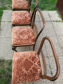 Starožitné židle k renovaci_cena za kus - 7
