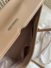 Nová béžová kožená kabelka Gino Rossi - 7