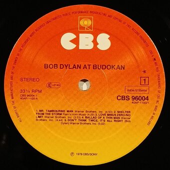 Bob Dylan ‎– Bob Dylan At Budokan   (2 LP) - 7