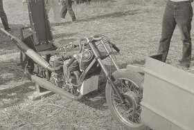 závodní motocykl na sprint dragster jawa čz DKW koště motor - 7