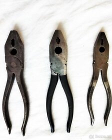 kvalitní staré kleště: kombinačky, ploché, štípačky - 7