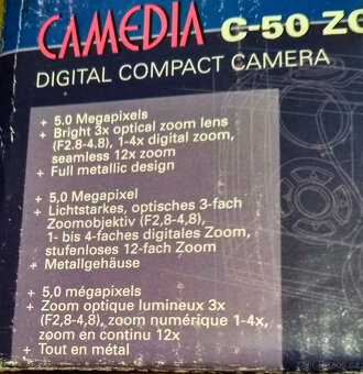 Olympus Camedia C-50 Zoom s komplet příslušenstvím - 7