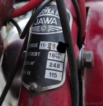 Jawa perak 250 FJ 1948 s TP - 7
