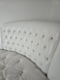 Luxusní kulatá postel – Ø 220 cm matrace | Elegantní design - 7