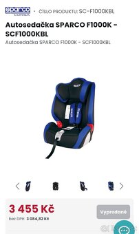 Dětská autosedačka SPARCO (9-36 kg) - 7
