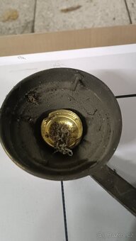 Lustr secesní mosazný - 7