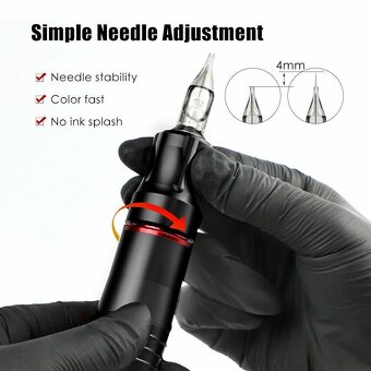 KOMPLETNÍ TETOVACÍ SADA TATTOO SET ROTAČNÍ STROJEK - 7