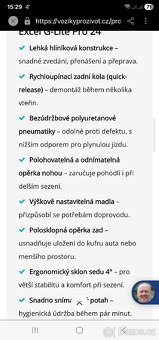 Invalidní odlehčený vozík EXCEL G-Logic - 7