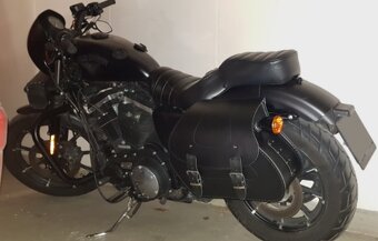 Podsedlové kožené brašny origo na HD Sportster. - 7