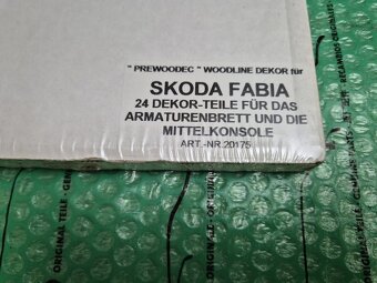 samolepící dekor interiéru Škoda Fabia I - 7
