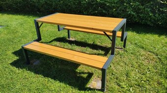 Nová zahradní lavička - Pivní set - 7
