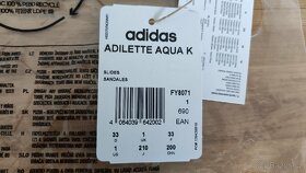 Dětské pantofle Adidas Adilette Aqua C Chlapecké vel. 33 - 7