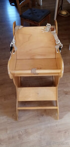 Trihorse 3v1 jídelní židlička, houpačka, stoleček - 7