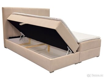 Nove Manželské postele 180/200 béžový - 7