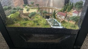 Kolejiště v Ikea stolku, mašinky N (1:160), diorama vláčky - 7