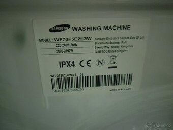 Prodáme pračku Samsung na 7 kg prádla, A+++ - 7