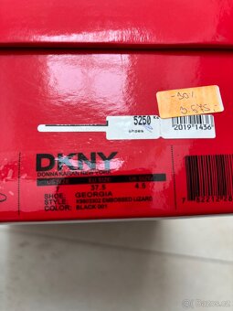 Dámské kotníčkové boty, DKNY vel.37,5, kožené - 7