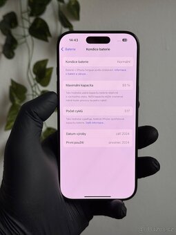 iPhone 16 Pro 128GB - 93% baterie - 7