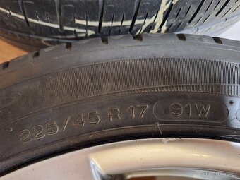 Alu kola R17 5x100 + letní pneu 225/45/17 - 7